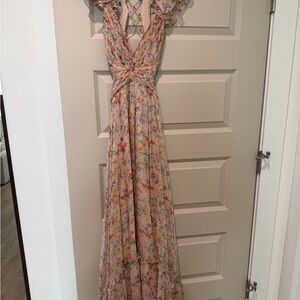 Astr Floral Maxi Dress